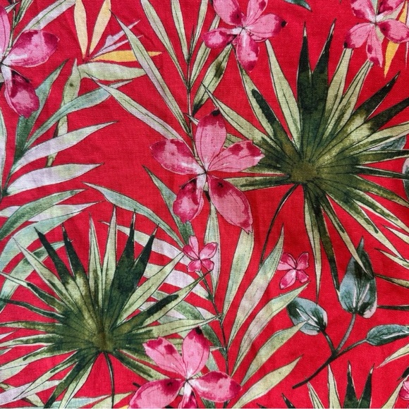 LULUS Island Experience Tropical Floral Ruffle Midi Skirt - Size Large - NWT - Picture 11 of 13